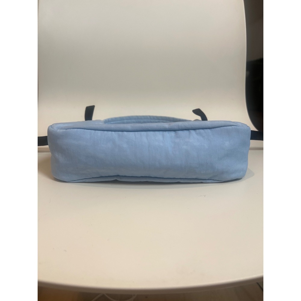 Sandy Liang x Baggu Small Nylon Crescent Bag Light Blue Bows Limited Edition - Picture 7 of 12